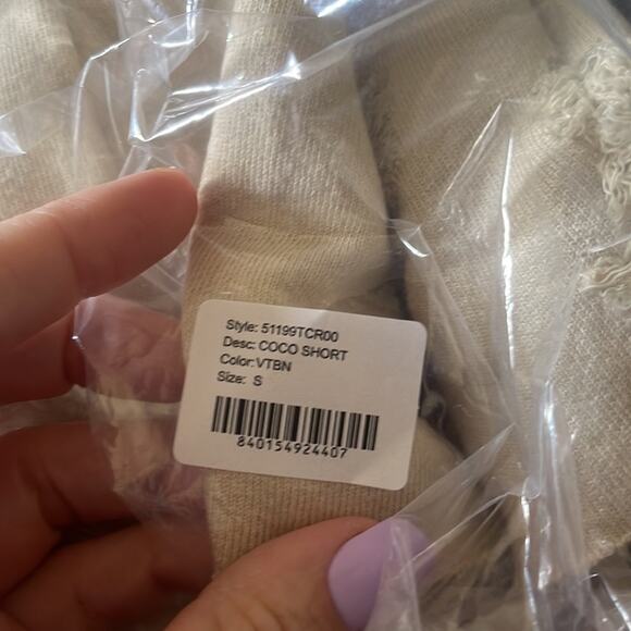 NEW n:PHILANTHROPY Coco Short Distressed Vintage Bone Women's Size Small NWT - Picture 8 of 8